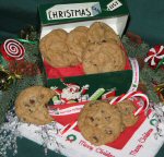 Chocolate Chip Cookiees - Santa took a bite!