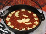Yummee Yummee Witches Brew (Chili) with Cheddar Cheese Crackers