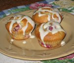 Raspberries 'N' Cream Muffins