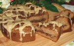Brown Sugar Crumb Cake with Grandma Alice's Penuche Drizzle