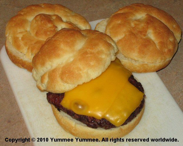 Quick and easy gluten-free hamburger buns.