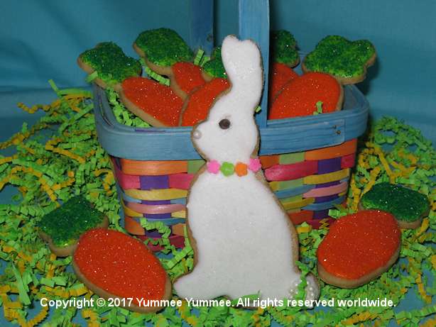 Feed the bunny carrots with Easy Cut Out Sugar Cookies.
