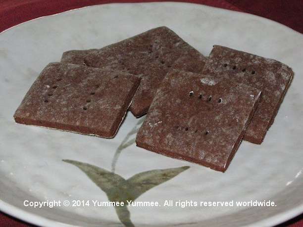 Gluten-free Chocolate Graham Crackers can be used for ice cream sandwiches or S'mores.