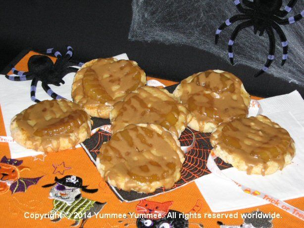 Candy Apple Danish - gluten-free. Make these any time not just for Halloween treats!