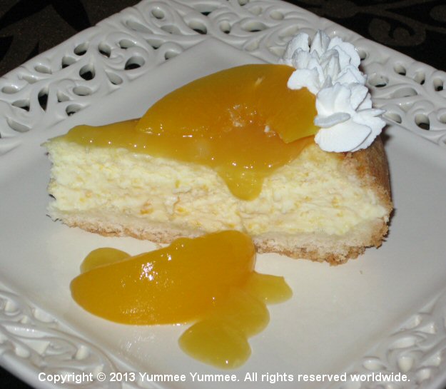 Peaches 'n' Cream Cheesecake