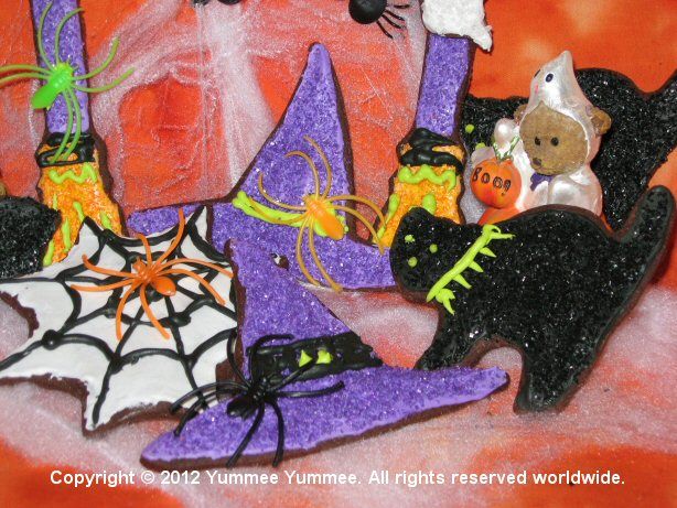 Witches' Hats, scary black cats, spiders, and witches' brooms - YIKES!