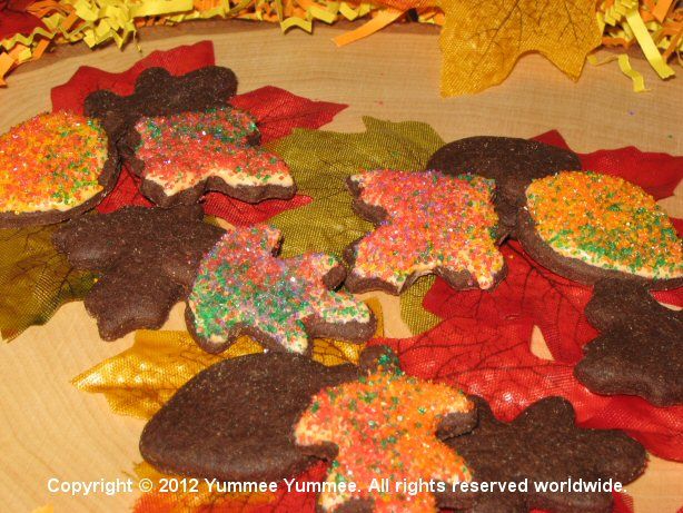 Fall leaves are perfect accents and are simple to make with your cookie cutters.