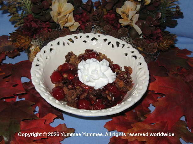 Yum! It's delicious, decadent, sweet, chocolaty, & full of flavor. A great dessert for cherry lovers!