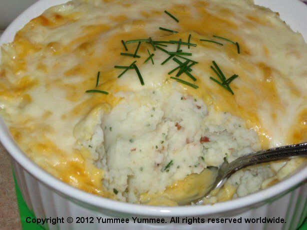 Three Cheese Mashed Potato Bake