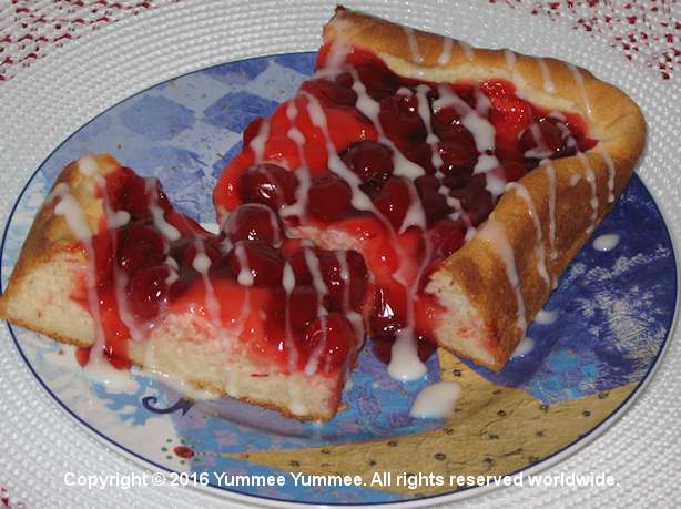Breakfast, brunch, or anytime with Mom. This Mother's day celecbrate with Tony's Cherry Coffee Cake. A soft dough topped with cherries. Yum!