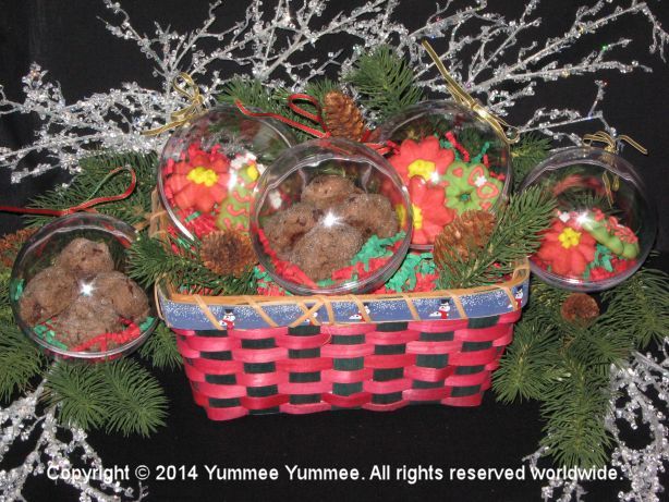 Put cookies in a tree ornament. It's a great surprise gift for someone special. Put cookies in a tree ornament. It's a great surprise gift for someone special.