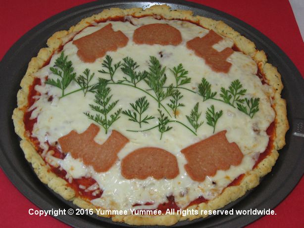 Choo! Choo! Make a train pizza. Choo! Choo! Make a train pizza.