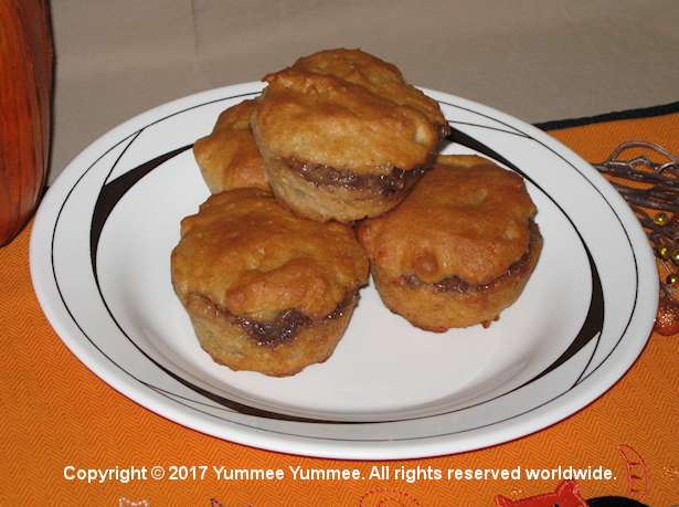 Candied Apple Muffins made gluten-free. Bake these muffins for Halloween or anytime.