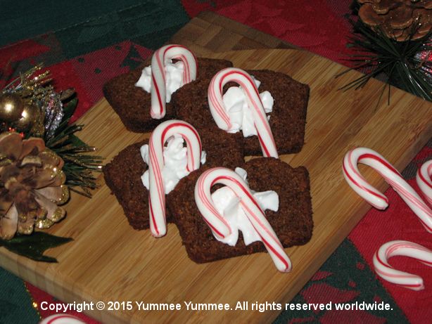 Gingerbread Slices Whipped Cream & Candy Canes - Gingerbread, Peppermint, and a dash of whipped cream. Gingerbread Slices Whipped Cream & Candy Canes - Gingerbread, Peppermint, and a dash of whipped cream.