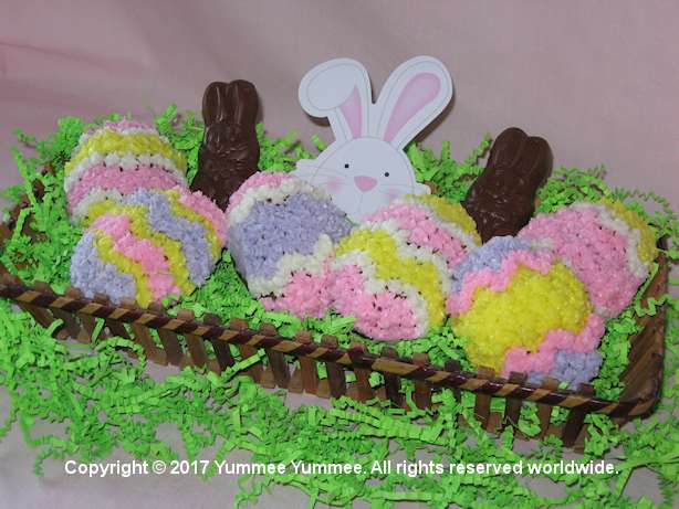 Fill your basket with edible Carrot Cake eggs. Fill your basket with edible Carrot Cake eggs.
